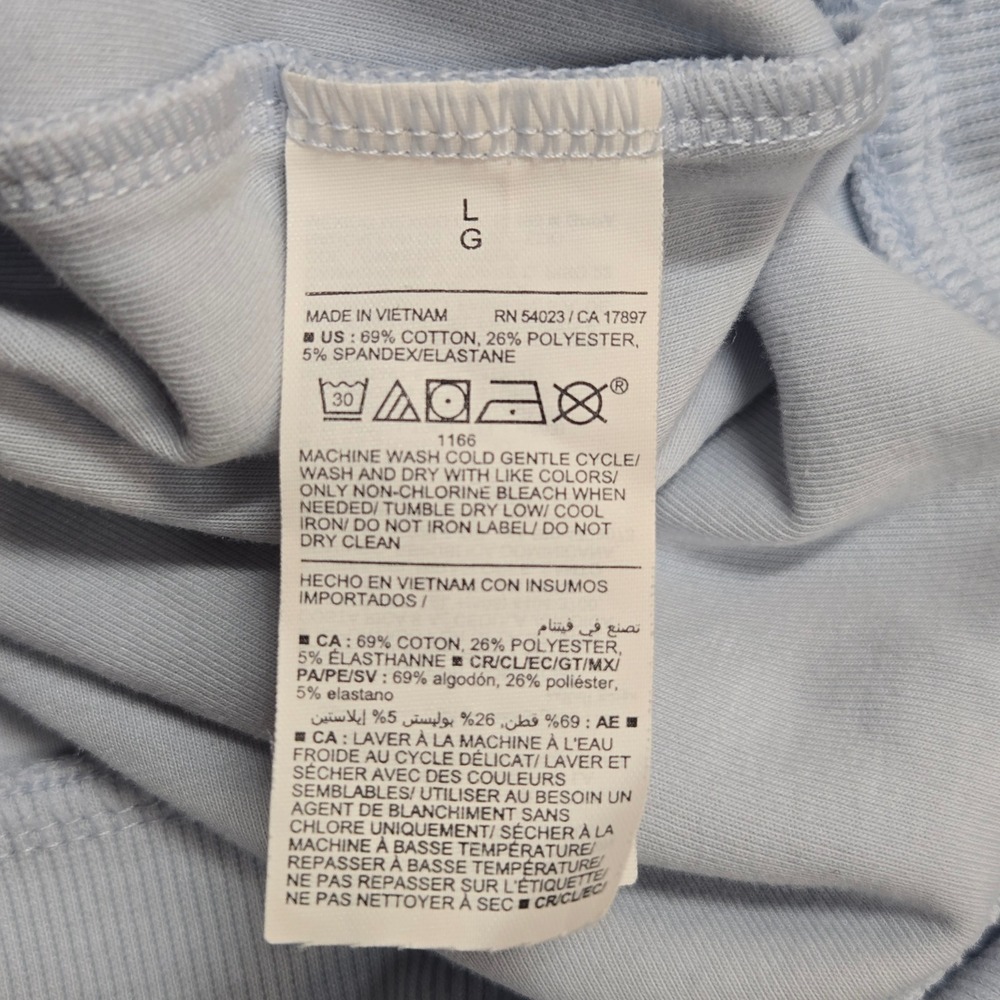 Old Navy Active Dynamic Fleece Half Zip Hoodie Light Blue Large - Picture 4 of 6